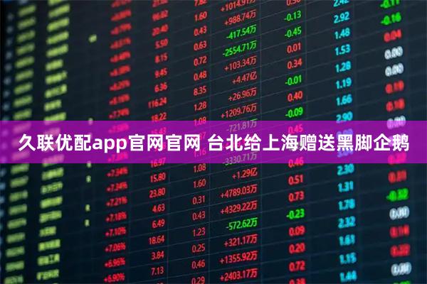 久联优配app官网官网 台北给上海赠送黑脚企鹅