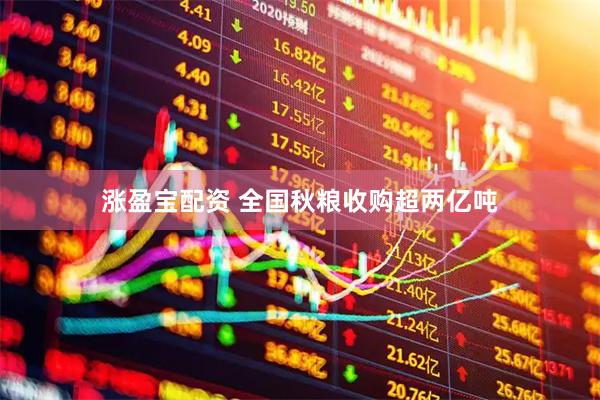 涨盈宝配资 全国秋粮收购超两亿吨