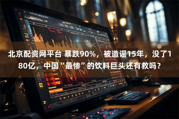 北京配资网平台 暴跌90%，被造谣15年，没了180亿，中国“最惨”的饮料巨头还有救吗？